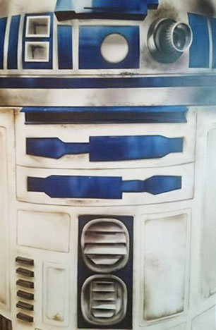 R2D2 – STAR WARS À L’AÉROGRAPHE